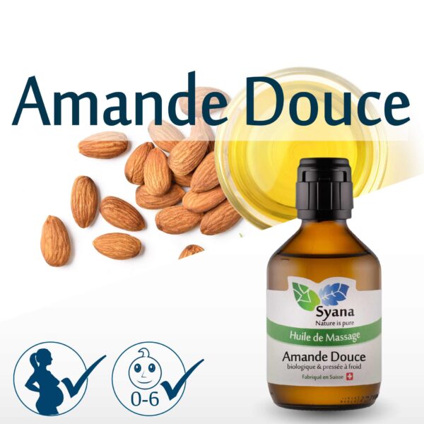Huile d'amande douce, ok pour femme enceinte et ok bébé
