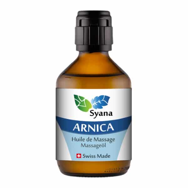 Bouteille huile de massage Arnica 200ml Syana