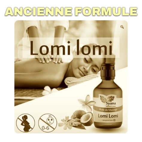 ANCIENNE formule huile de massage Lomi Lomi